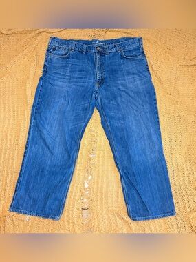 Carhartt Men's Blue Denim Jeans 40x30 distressed